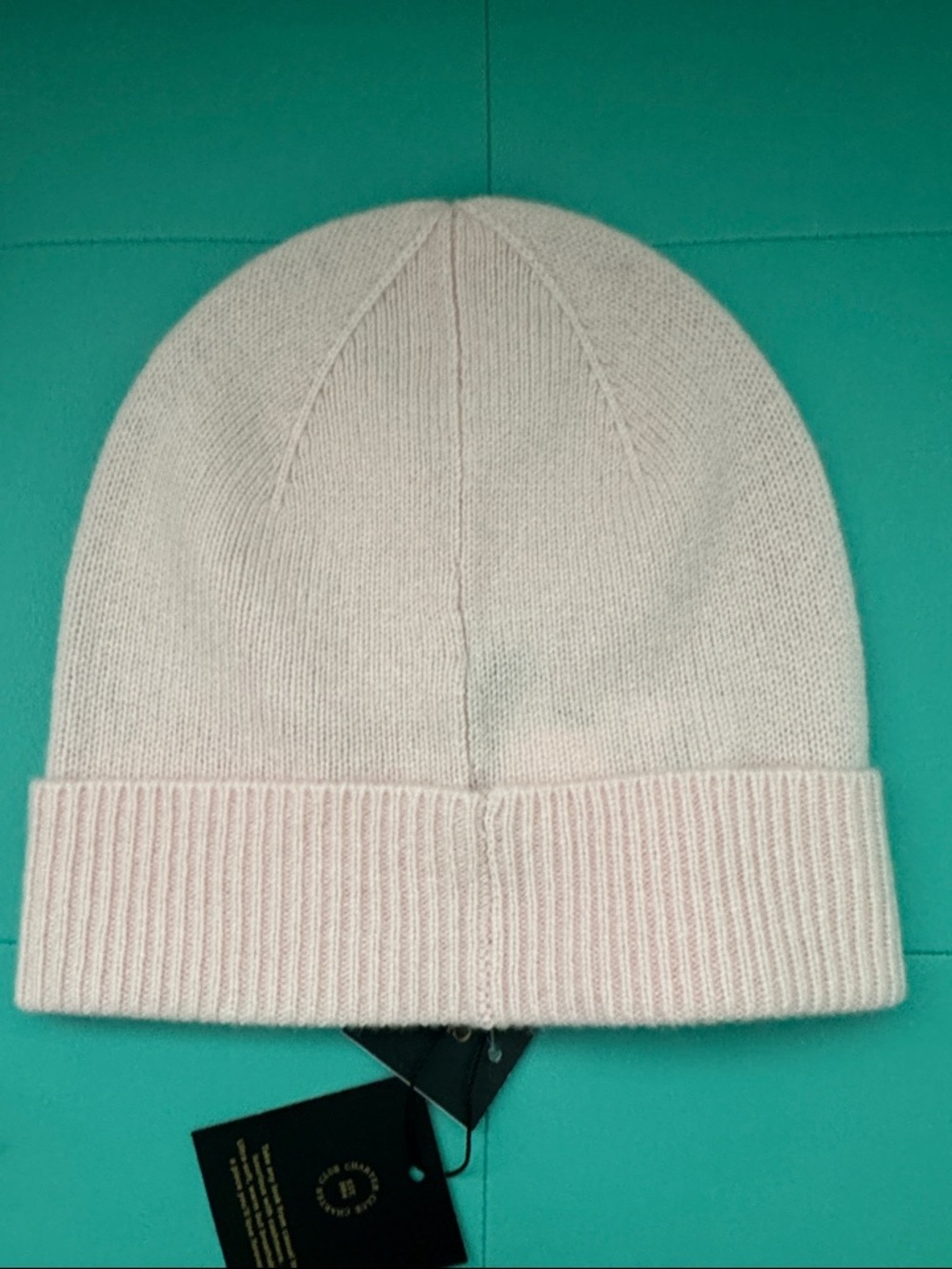 Charter Club Authentic Pink 100% Cashmere Cuffed Beanie - Picture 2 of 5